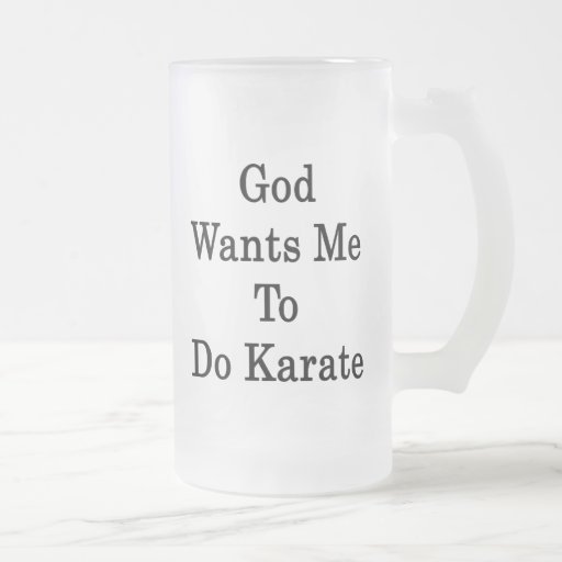 God Wants Me To Do Karate Mug