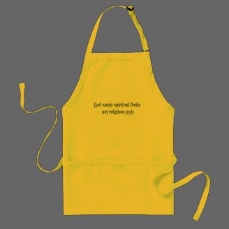 God Wants Religious Fruits Apron
