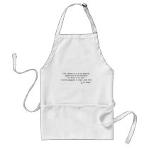 God Whispers to us in our Pleasures aprons