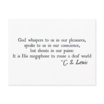 God Whispers to us in our Pleasures postcards by Parable God Whispers to us in our Pleasures postcards