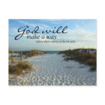 God will make a way where there seems to be no way post cards