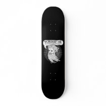 God: Worship me so I can save you from me Skate Decks