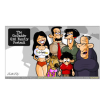 GoDaddy Girl Family Portrait posters