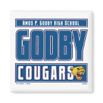 GODBY HIGH SCHOOL COUGARS FRIDGE MAGNET