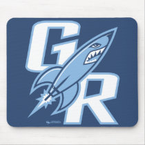 Goddard Rockets Mousepad by skyriderdesigns Goddard Rockets Mousepad