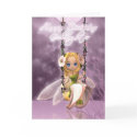 Goddaughter Happy Birthday cute fairy on flower sw cards by moonlake Goddaughter Happy Birthday cute fairy on flower sw cards