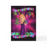 Goddaughter Happy Birthday with Cute little Cutie Greeting Card