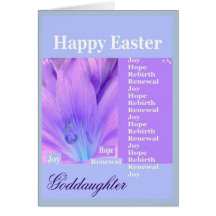 GODDAUGHTER - Happy Easter with Lily Cards