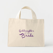 Goddaughter of Bride Tote Purple Bag
