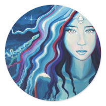 Goddess Art - Electric Moon stickers