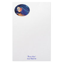 Goddess Art Stationery - Piscean Moon stationery