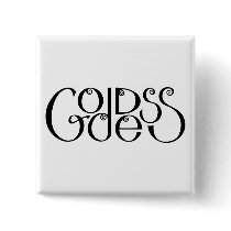 Goddess black Button