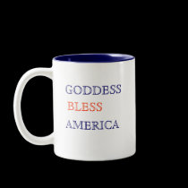 GODDESS BLESS AMERICA (Coffee Mug) mugs
