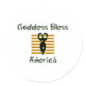 Goddess Bless Gold stickers by rayvinsrainbow Goddess Bless Gold stickers