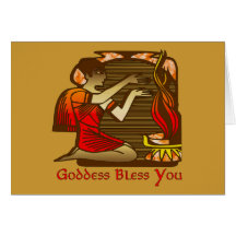Goddess Bless You Greeting Card