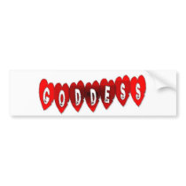 Goddess bumper stickers by shawanabe Goddess bumper stickers