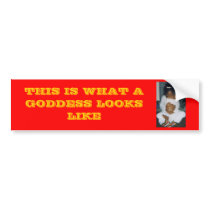 Goddess Bumper Sticker bumper stickers by YeyeyeyeO Goddess Bumper Sticker bumper stickers