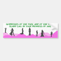 Goddess Bumper Stickers