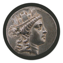 Goddess Cybele Tetradrachm stickers by ShovelTest Goddess Cybele Tetradrachm stickers