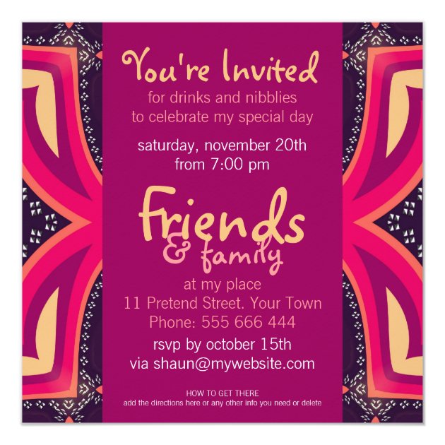 Goddess Diva Special Event Party Invitation