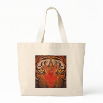 Goddess Durga and Tiger Tote Bag