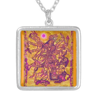 Goddess Durga Square Necklace