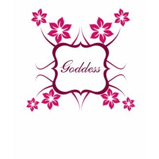 Goddess Floral Women's Tee, Magenta shirt