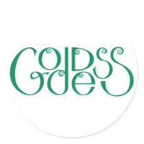 Goddess green Sticker