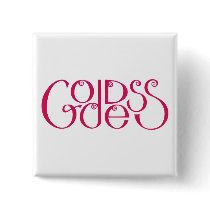 Goddess hot pink Button