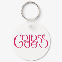 Goddess hot pink Keychain