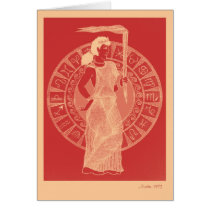 Goddess in Halftones cards