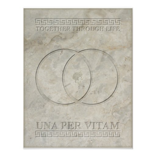 Goddess Juno Latin Phrase Together Through Life Invite