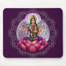 Goddess Lakshmi mandala Mousepads