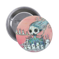 Goddess of Bunnies buttons