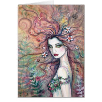 Goddess of Flowers Card by Molly Harrison