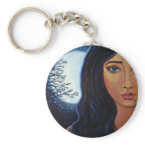 Goddess Of Moon & Stars - KeyChain keychains