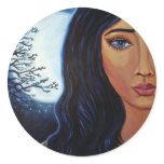 Goddess Of Moon & Stars - Stickers