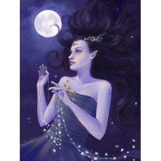 Goddess of Night Art Print print
