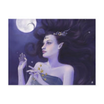 Goddess of Night Postcard by fancyfairy Goddess of Night Postcard