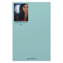 Goddess Of The Moon & Stars Staionery stationery
