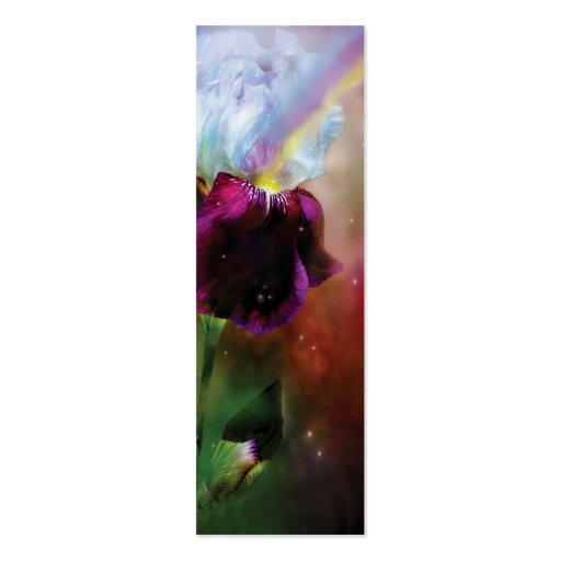 Goddess Of The Rainbow Art Bookmark Business Cards (front side)