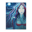 Goddess Postcard - "Electric Moon" by SusanRodio Goddess Postcard - "Electric Moon"