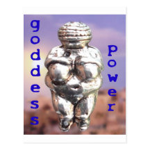 Goddess Power - Venus of Willendorf Postcards