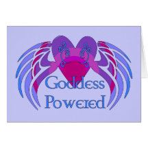 Goddess Powered Greeting Card