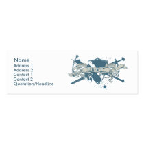 Goddess Shield Profile Card business cards