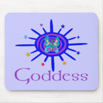 Goddess Sun and Stars Mouse Mat