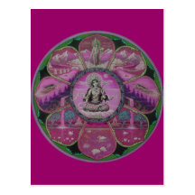 Goddess Tara Mandala postcard