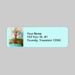 Goddess Tree Figure in Autumn Spiritual Painting labels