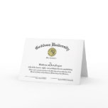 Goddess University Diploma Customizable cards