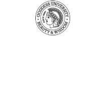 Goddess University Seal Logo Shirt (Customizable)